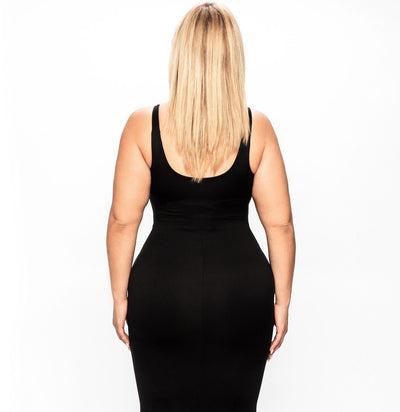 CONTOUR MIDI DRESS SLEEVELESS