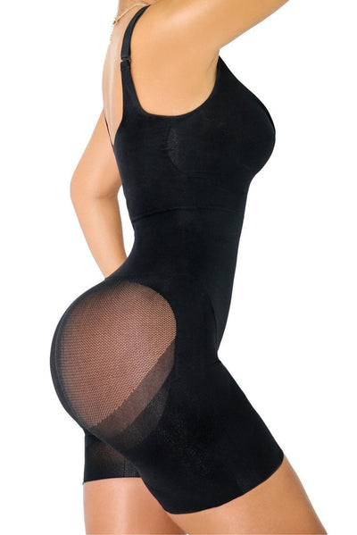 HAPPY BUTT No.7 BODYSUIT DOUBLE TUMMY LAYER SHORTS