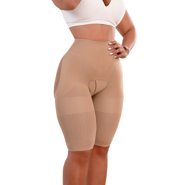 Happy Butt No.7 Low Waist Above Knee Double Tummy Layer - YAHAIRA