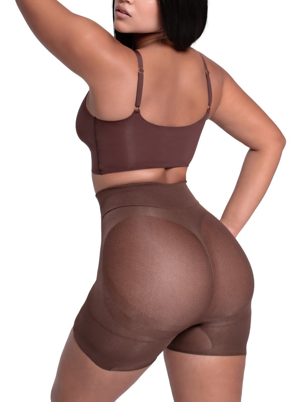 Happy Butt No.7 Low Waist Shorts Double Tummy Layer - YAHAIRA