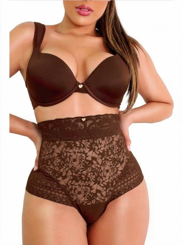 LACE HIGH WAISTED PANTY TRIPLE TUMMY LAYER - YAHAIRA
