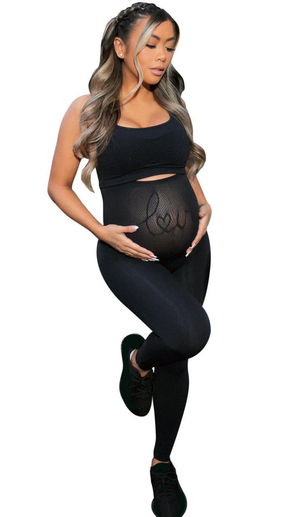LOVE MATERNITY FLEXY TUMMY LEGGINGS - YAHAIRA