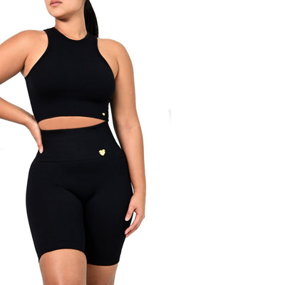 SHAPING SHORTS DOUBLE TUMMY TANK TOP SET