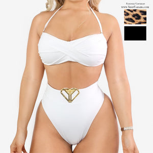 SWIMSUIT HIGH WAIST TUMMY CONTROL SET - YAHAIRA