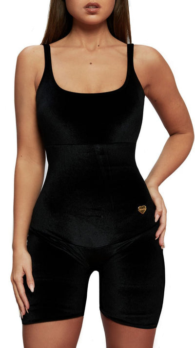 VELVET BIKER SHORTS TRIPLE TUMMY LAYER