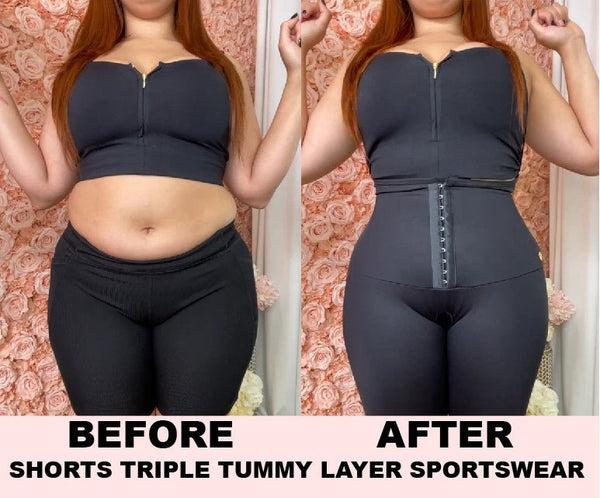 WAIST CINCHER SHORTS GYMWEAR - YAHAIRA